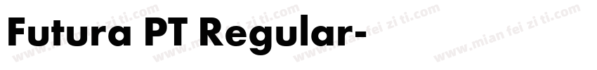 Futura PT Regular字体转换